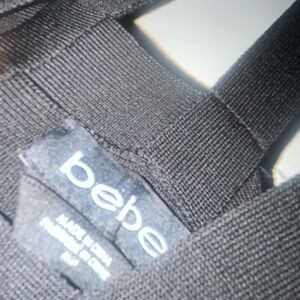 Bebe Elegant Black Strappy Top